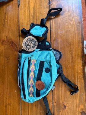 Turquoise Teal Dog Backpack (Wilderdog)